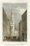 London, St.Antholin, from Watling Street, 1831