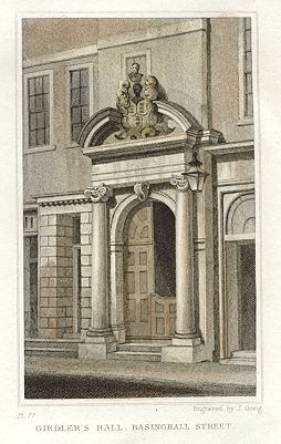 London, Girdler's Hall, Basinghall Street, 1831