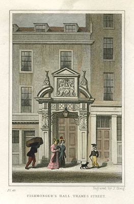 London, Fishmonger's Hall, Thames Street, 1831