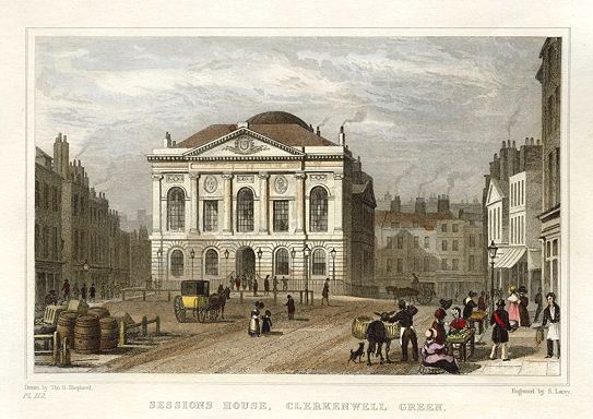 London, Sessions House, Clerkenwell Green, 1831