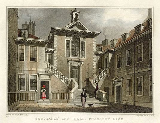 London, Serjeants' Inn Hall, Chancery Lane, 1831