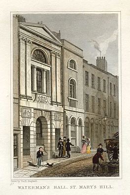 London, Waterman's Hall, St.Mary's Hill, 1831