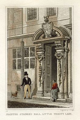 London, Painter Stainer's Hall, Little Trinity Lane, 1831