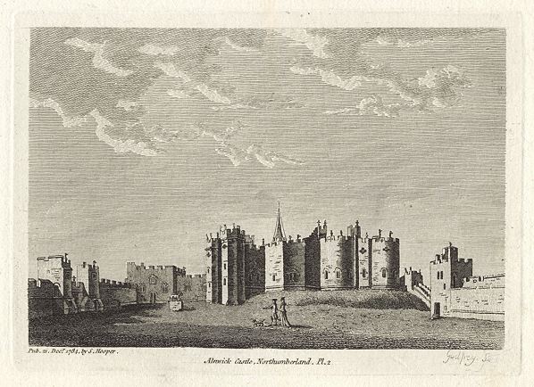 Northumberland, Alnwick Castle, 1786