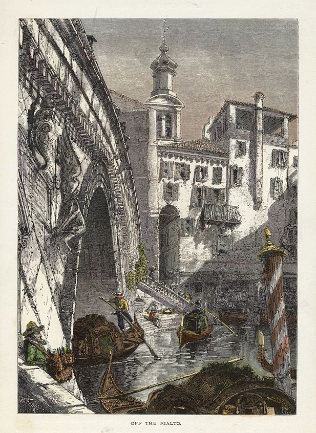 Italy, Venice, Off the Rialto, 1872