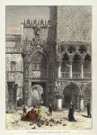 Italy, Venice, Entrance to the Doge's Palace, 1872