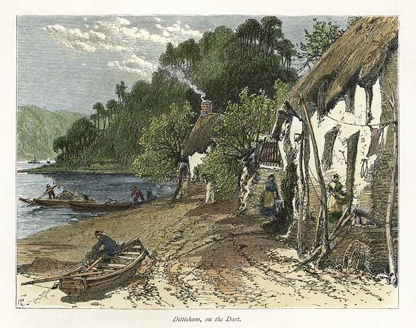 Devon, Dittisham, on the Dart, 1875