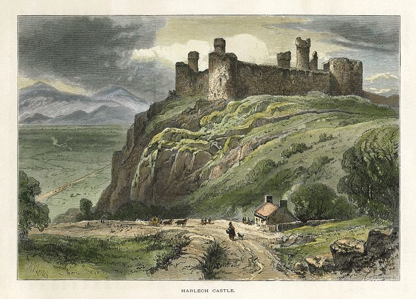 Wales, Harlech Castle, 1875