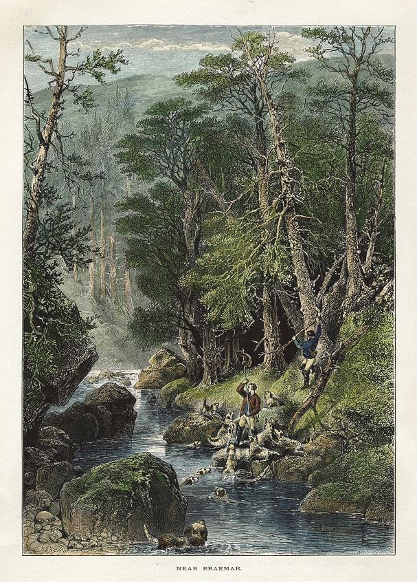 Scotland, hunting near Braemar, 1875