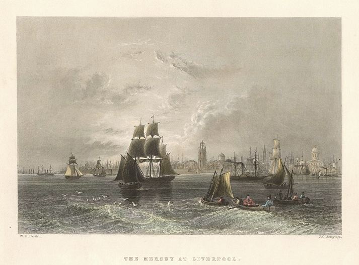 Liverpool and the Mersey, 1842