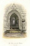 Tintern Abbey, Cloister doorway, 1845