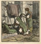 Jerusalem, Street Barber's Stall, 1882