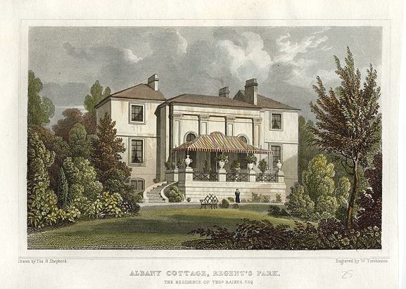 London, Albany Cottage, Regent's Park, 1831