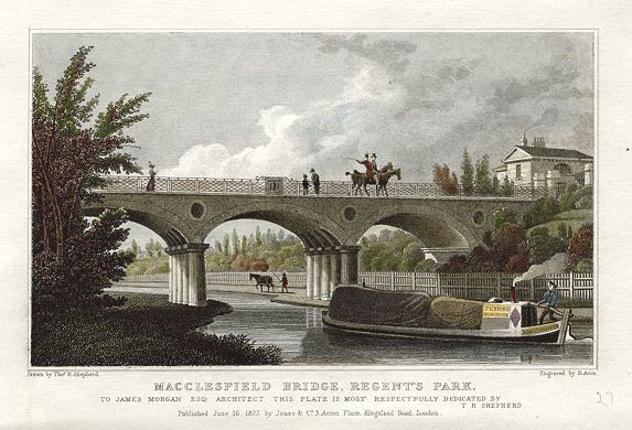 London, Macclesfield Bridge, Regent's Park, 1831