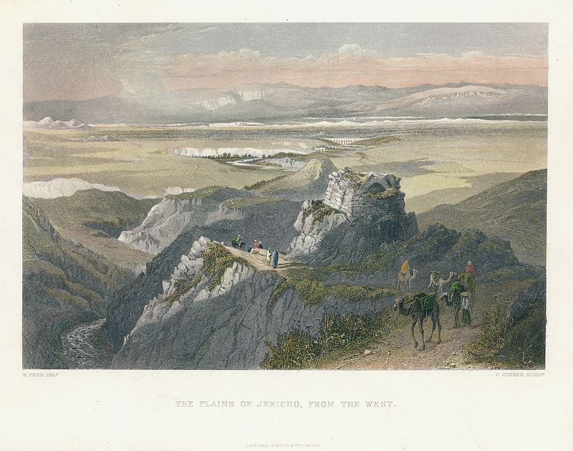 Holy Land, Plains of Jericho from the West, 1875