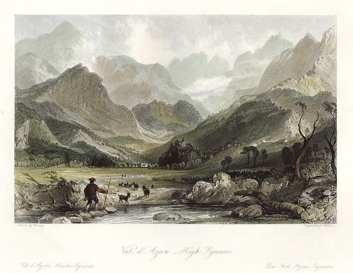 France, Val d'Azun in the High Pyrenees, 1840