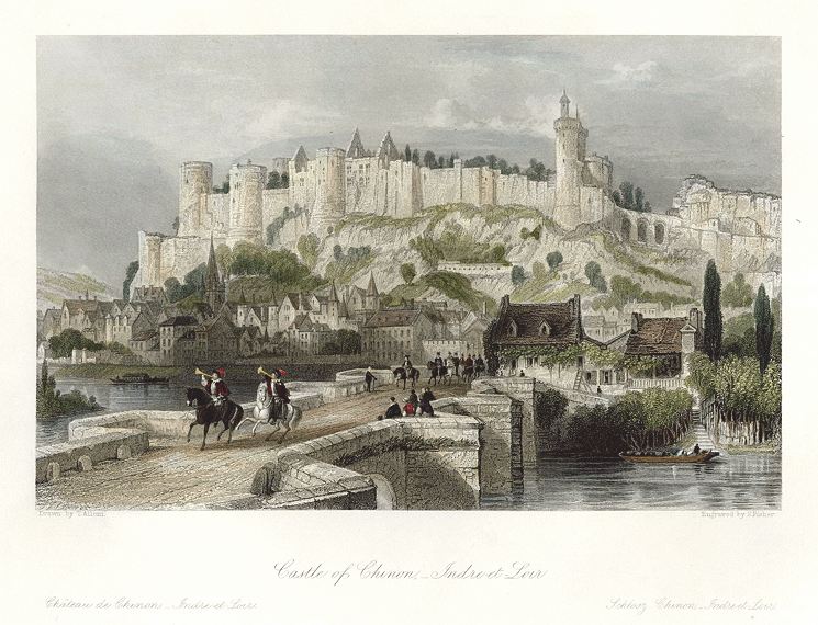 France, Castle of Chinon, Indre et Loir, 1840