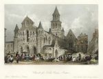 France, Church of Notre Dame at Poitiers, 1840