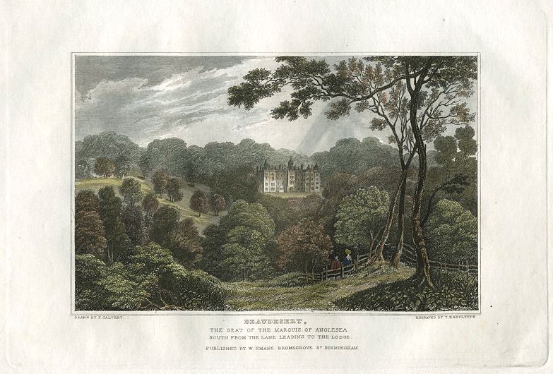 Staffordshire, Beaudesert house, 1830