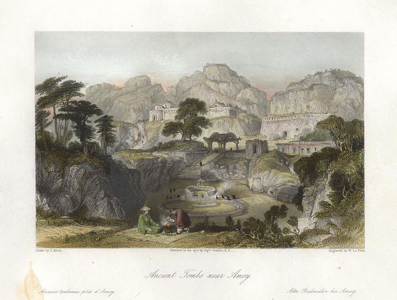 China, Amoy, ancient tombs, 1843