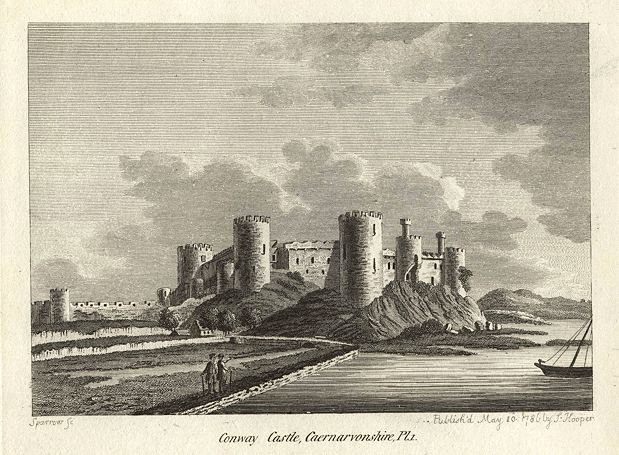 Wales, Conway Castle, 1786