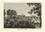 Wales, Bangor Church & Bridge, 1786