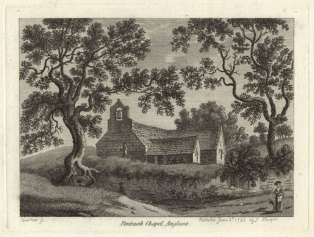 Wales, Anglesea, Pentraeth Chapel, 1786