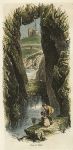 Wales, Caves at Tenby, 1875