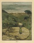 Italy, Alassio view, 1891