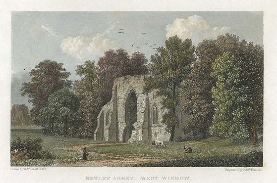 Yorkshire, Netley Abbey, 1832