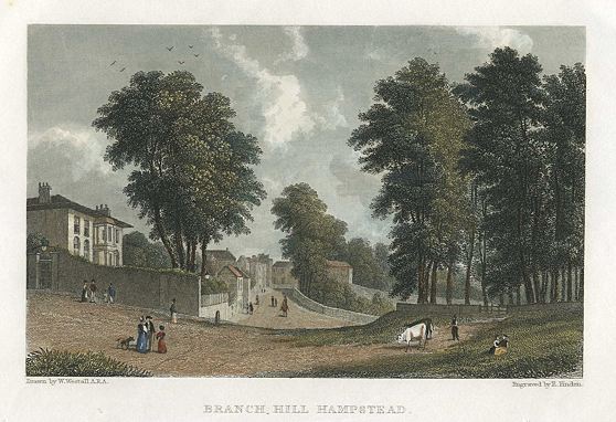 London, Hampstead, Branch Hill, 1832