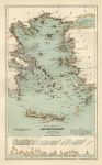 Grecian Archipelago map, 1886