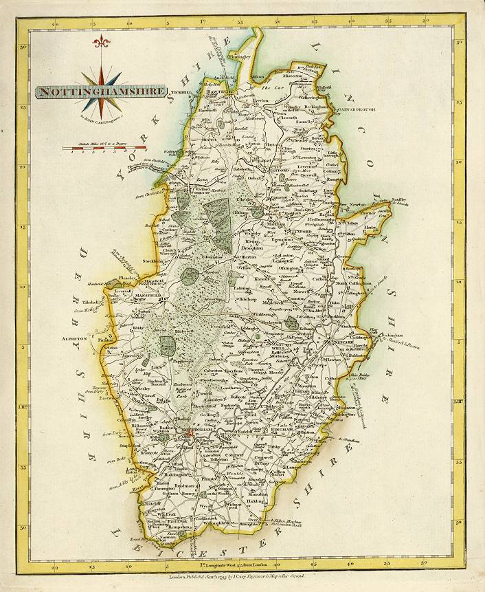 Nottinghamshire, Cary, 1793