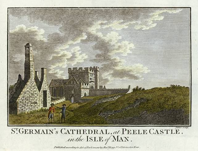 Isle of Man, Cathedral at Peel Castle, 1786