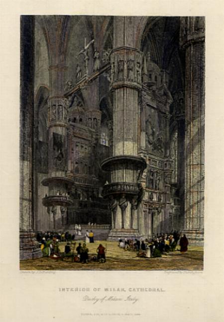 Italy, Milan Cathedral, 1844