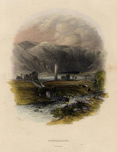 Ireland, Wicklow, Glendalough, 1841