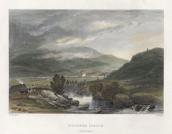 Scotland, Braemar Castle, 1840