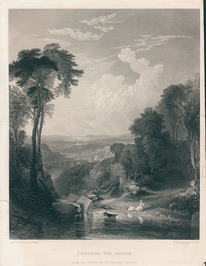 'Crossing the Brook', after Turner, 1862