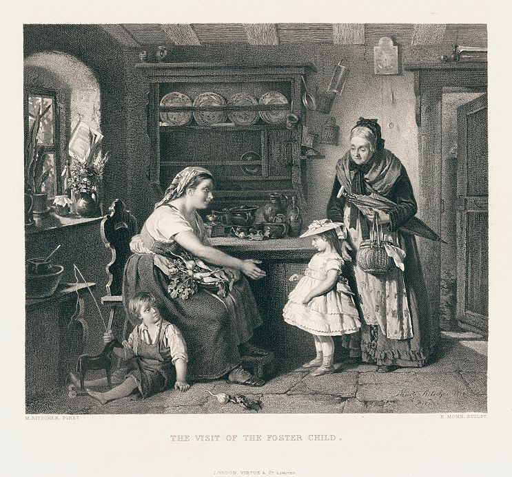 'The Visit of the Foster Child', after Ritscher, 1878