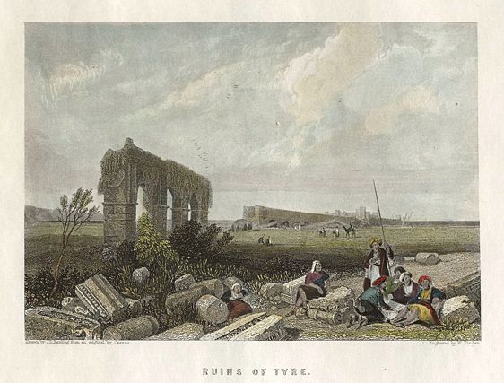 Lebanon, Ruins at Tyre, 1886
