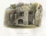 Wales, Raglan Castle, Baronial Hall, 1842