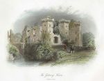 Wales, Raglan Castle, Gateway Towers, 1842