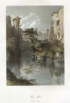 Wales, Raglan Castle, the Moat, 1842