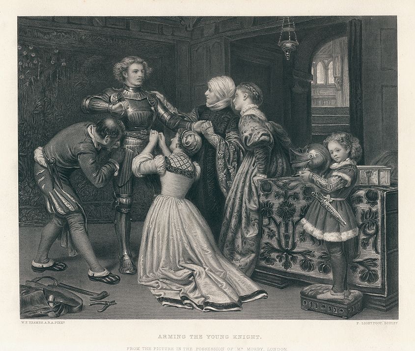 Arming the Knight, after Yeames, 1868