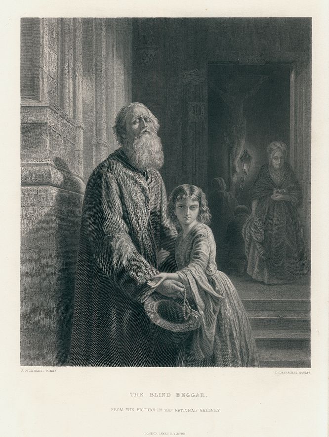 The Blind Beggar, after Dyckmans, 1864