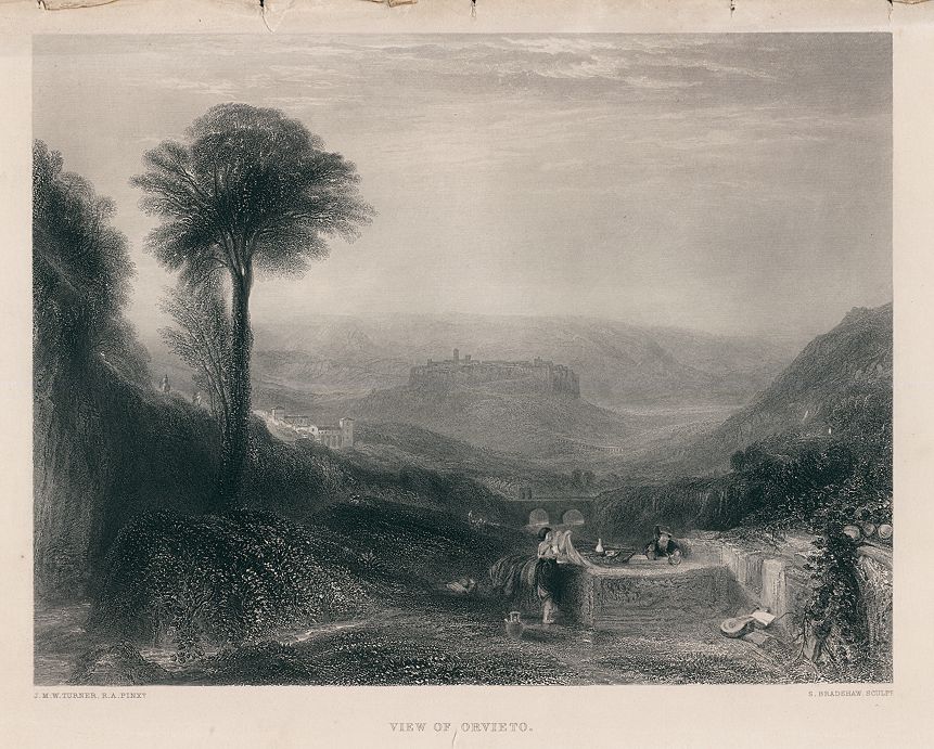 Italy, View of Orvieto, after Turner, 1864