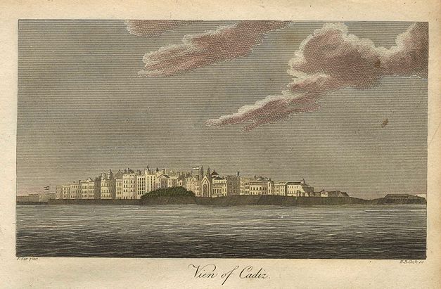 Spain, Cadiz view, 1811