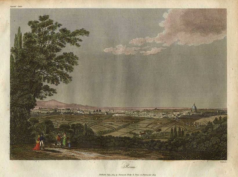 Italy, Rome view, 1811