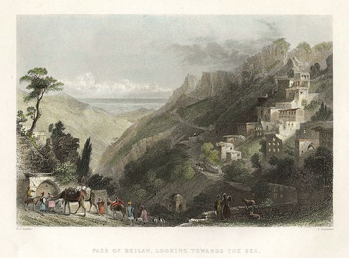 Holy Land, Pass of Beilan, looking towards the Sea, 1837