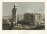 Lebanon, Ruins of Baalbec, 1837